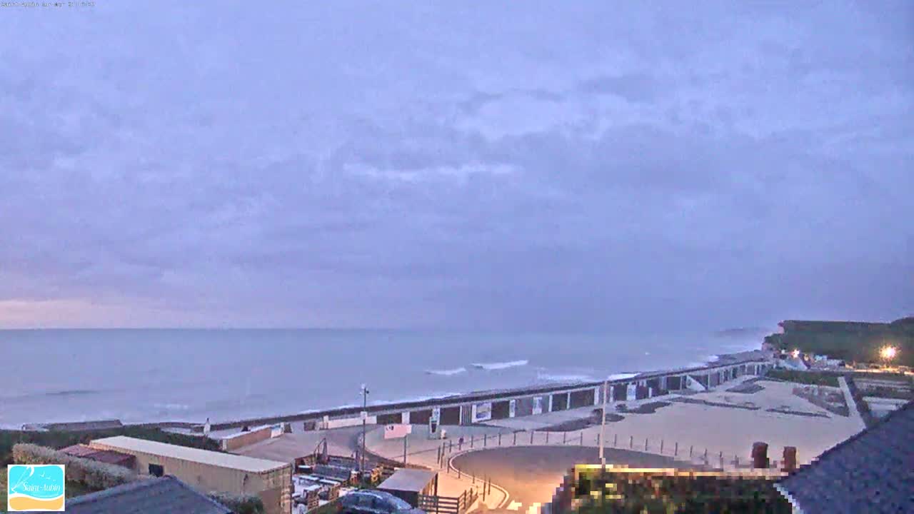 (Seine-Maritime), Saint-Aubin-sur-Mer Coast Live Cam - Dieppe, Seine-Maritime, Normandie, France