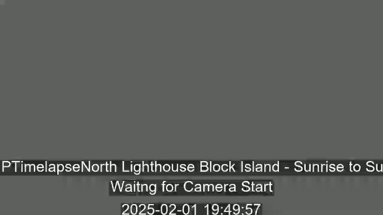 A solid dark gray screen displays a message indicating a camera is waiting to start recording a timelapse.