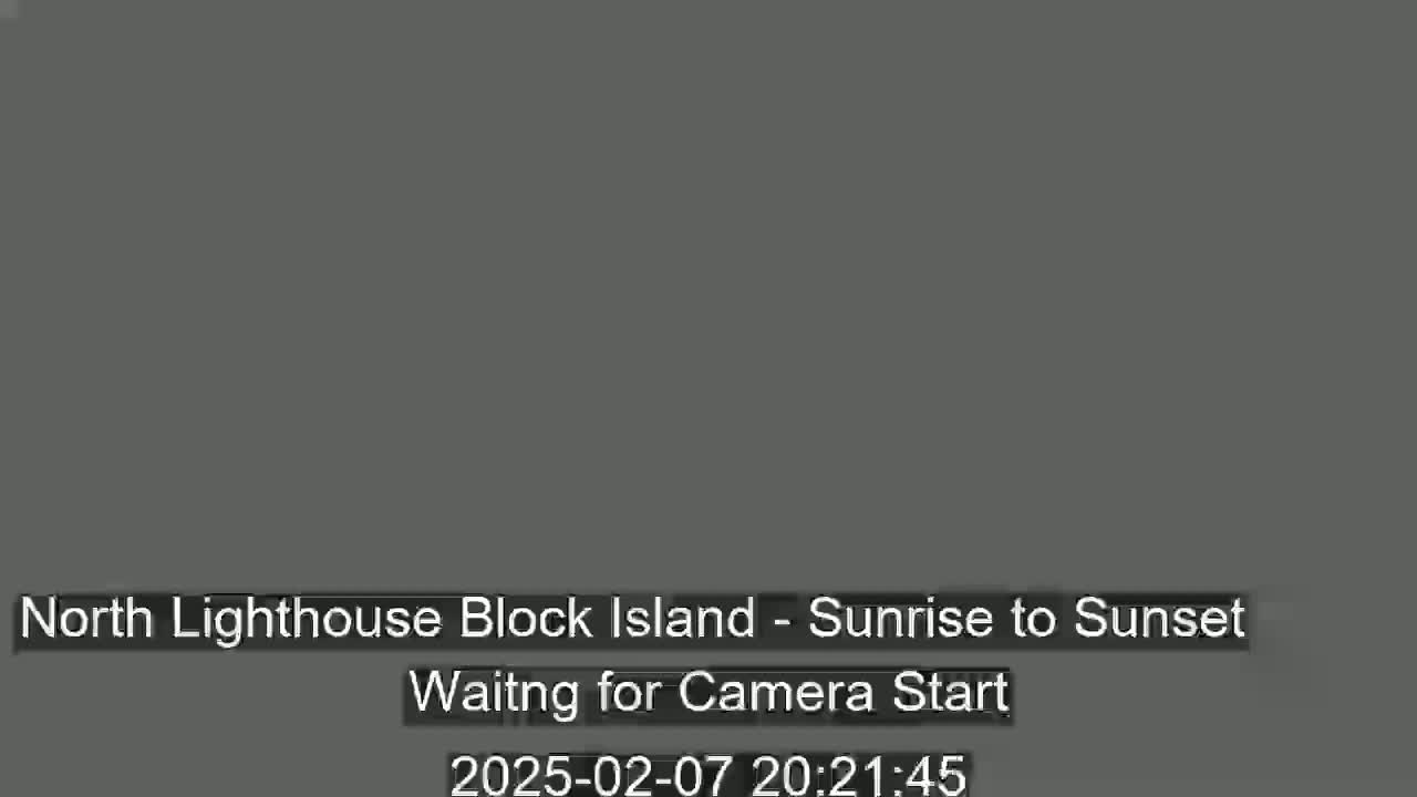 A solid dark gray screen displays a message indicating that a camera is waiting to start.