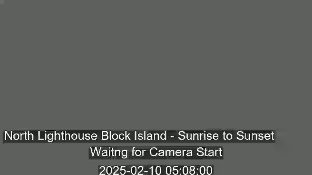 A solid dark gray screen displays a message indicating that the camera is waiting to start.