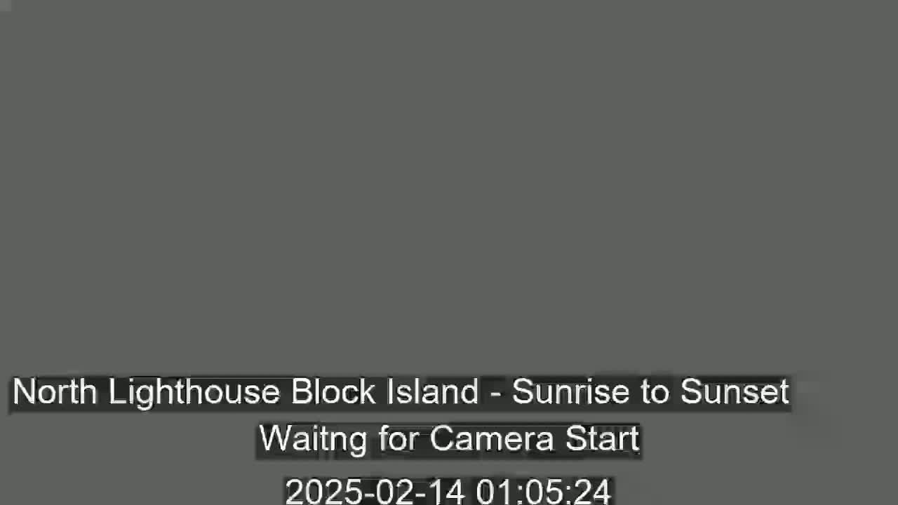 A dark gray screen displays a message indicating that a camera is waiting to start.