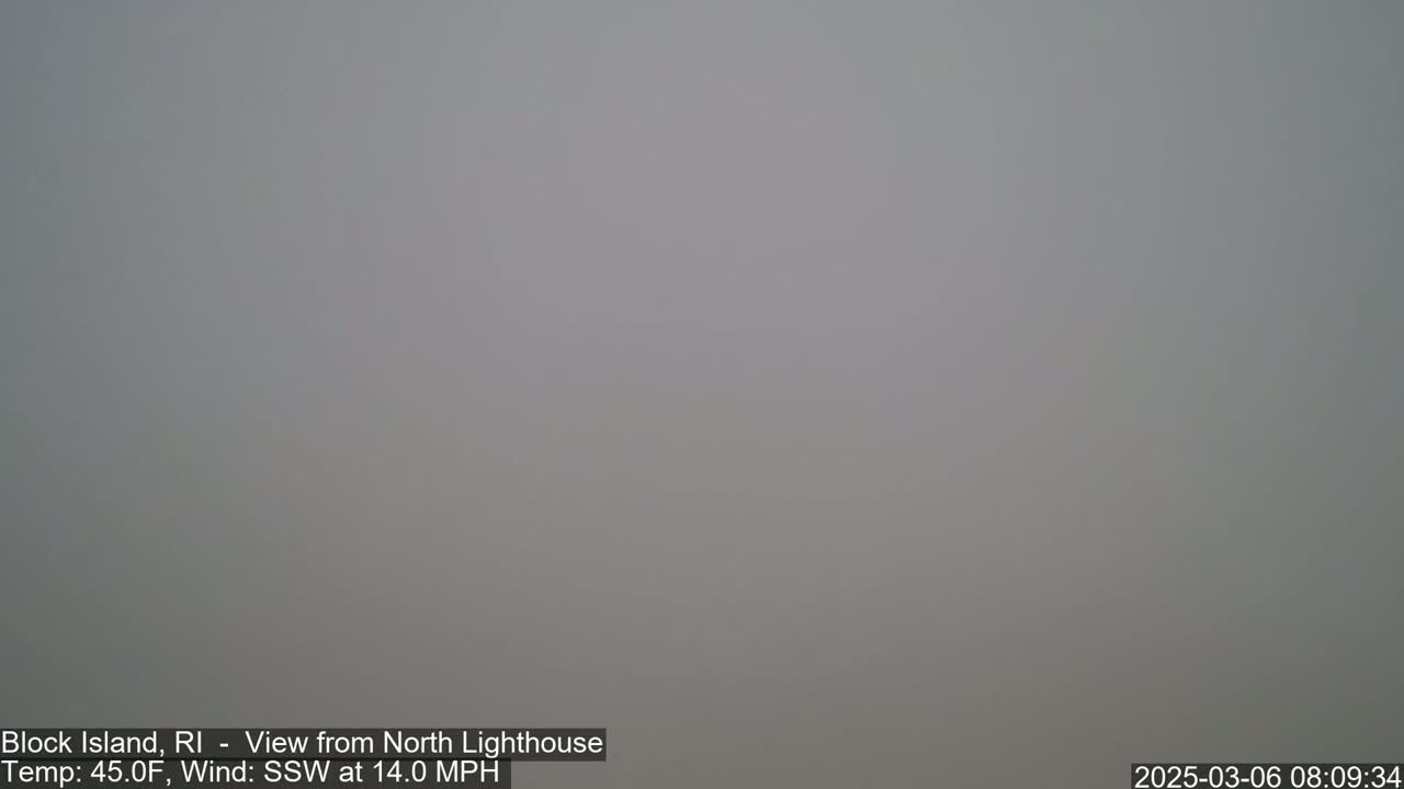 A gray, foggy scene is visible.
