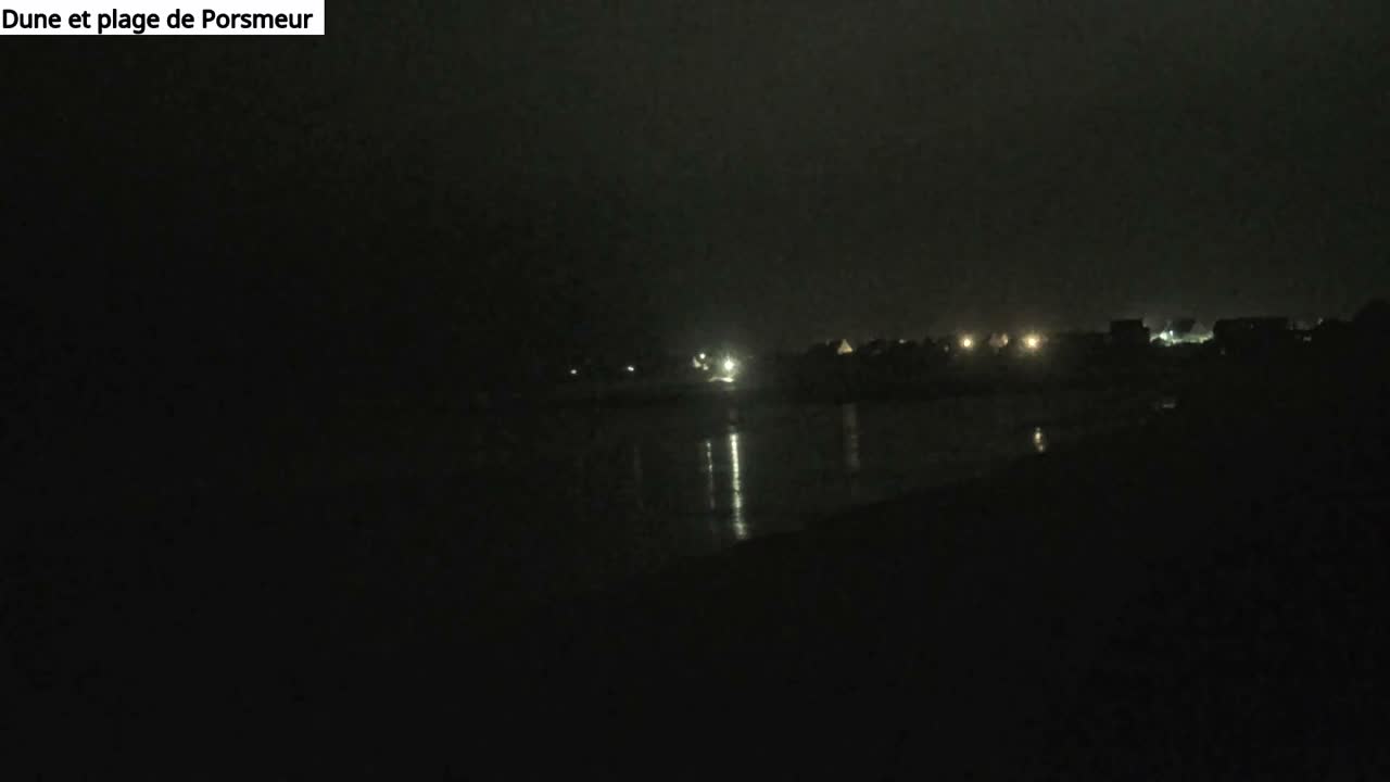 Plouescat Beach Line & City PTZ Live Cam - Morlaix, Finistère, Bretagne, France