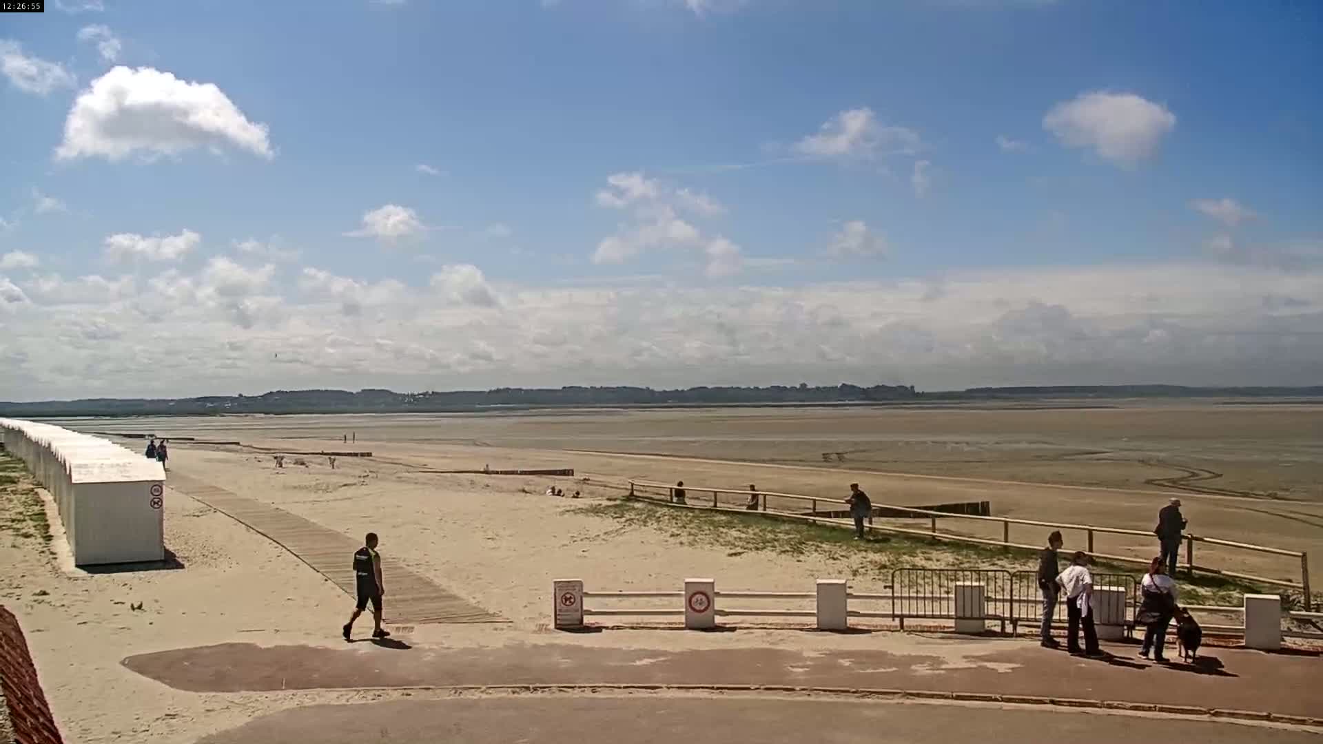 Plage Le Crotoy Beach Live Cam - Abbeville, Somme, Hauts-de-France, France