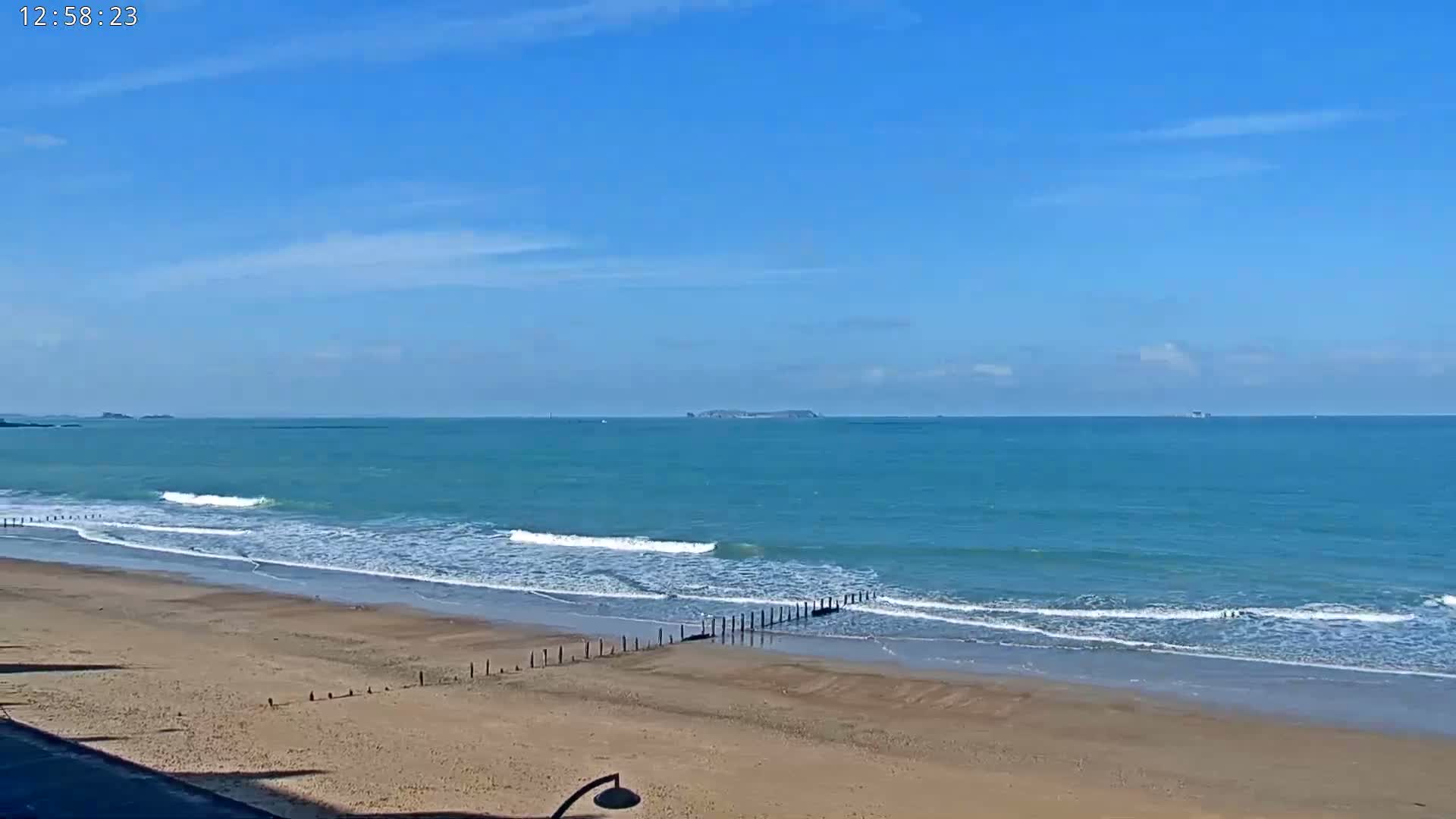 Saint-Malo - Plage de La Hoguette Beach Live Cam - Saint-Malo, Ille-et-Vilaine, Bretagne, France