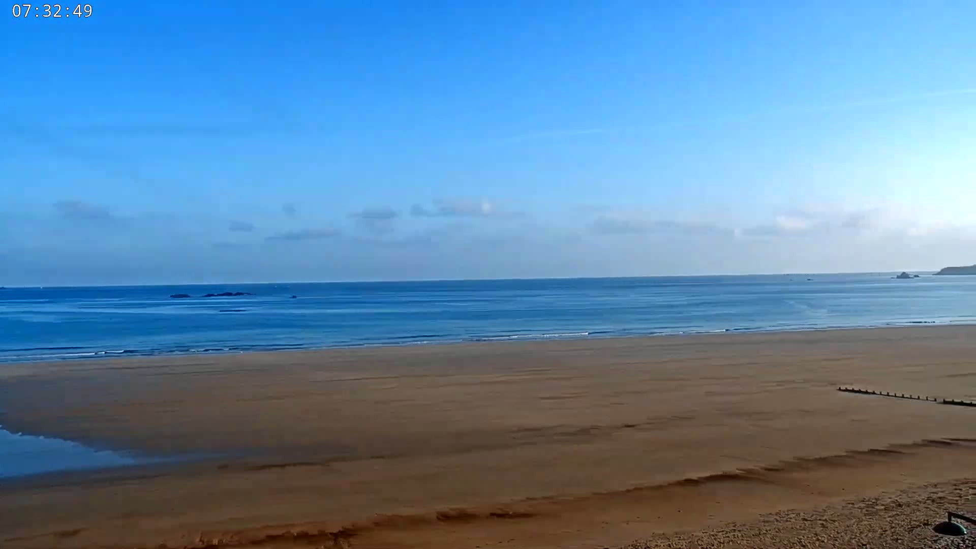 Saint-Malo - Plage de La Hoguette Beach Live Cam - Saint-Malo, Ille-et-Vilaine, Bretagne, France