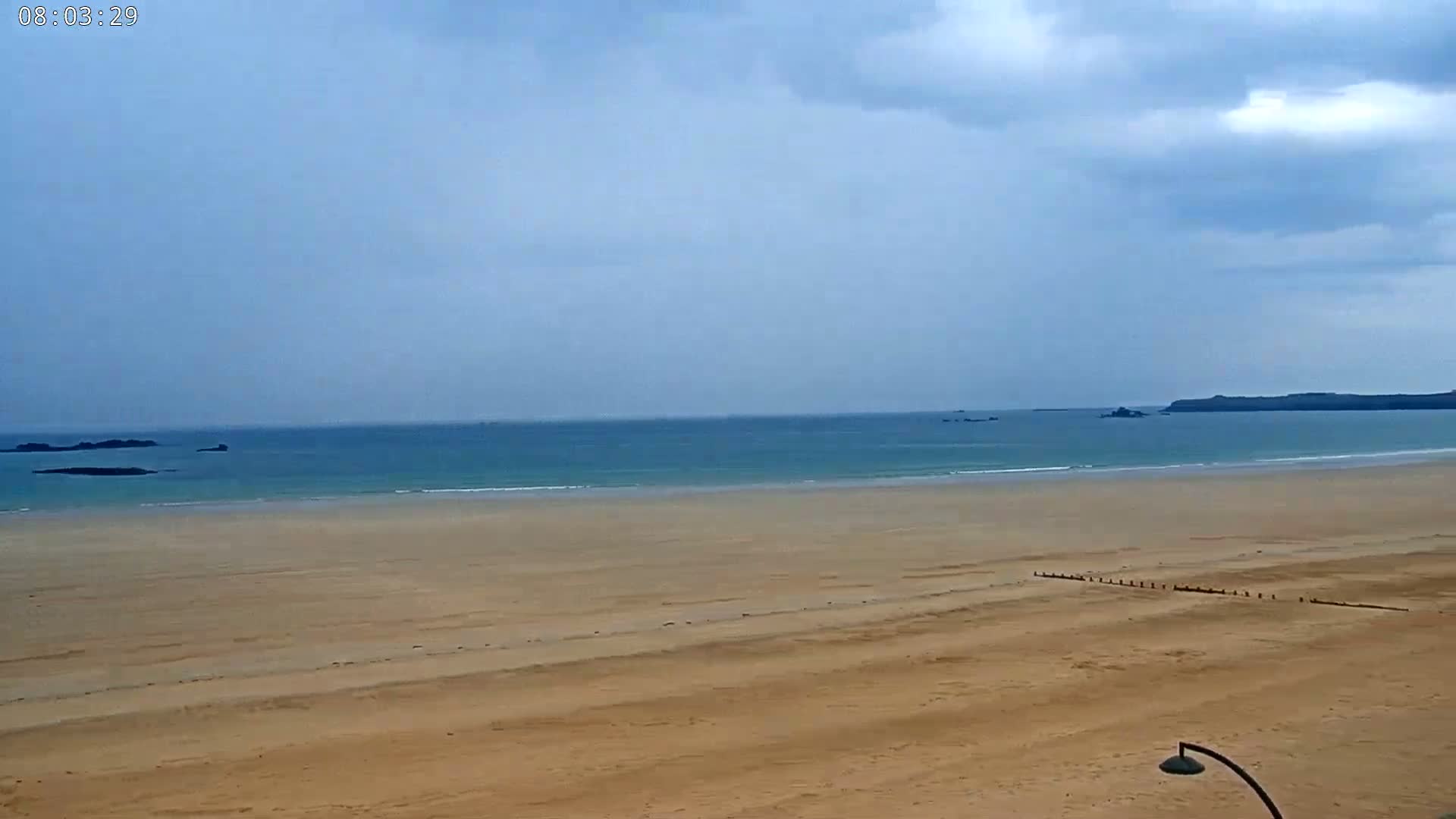 Saint-Malo - Plage de La Hoguette Beach Live Cam - Saint-Malo, Ille-et-Vilaine, Bretagne, France