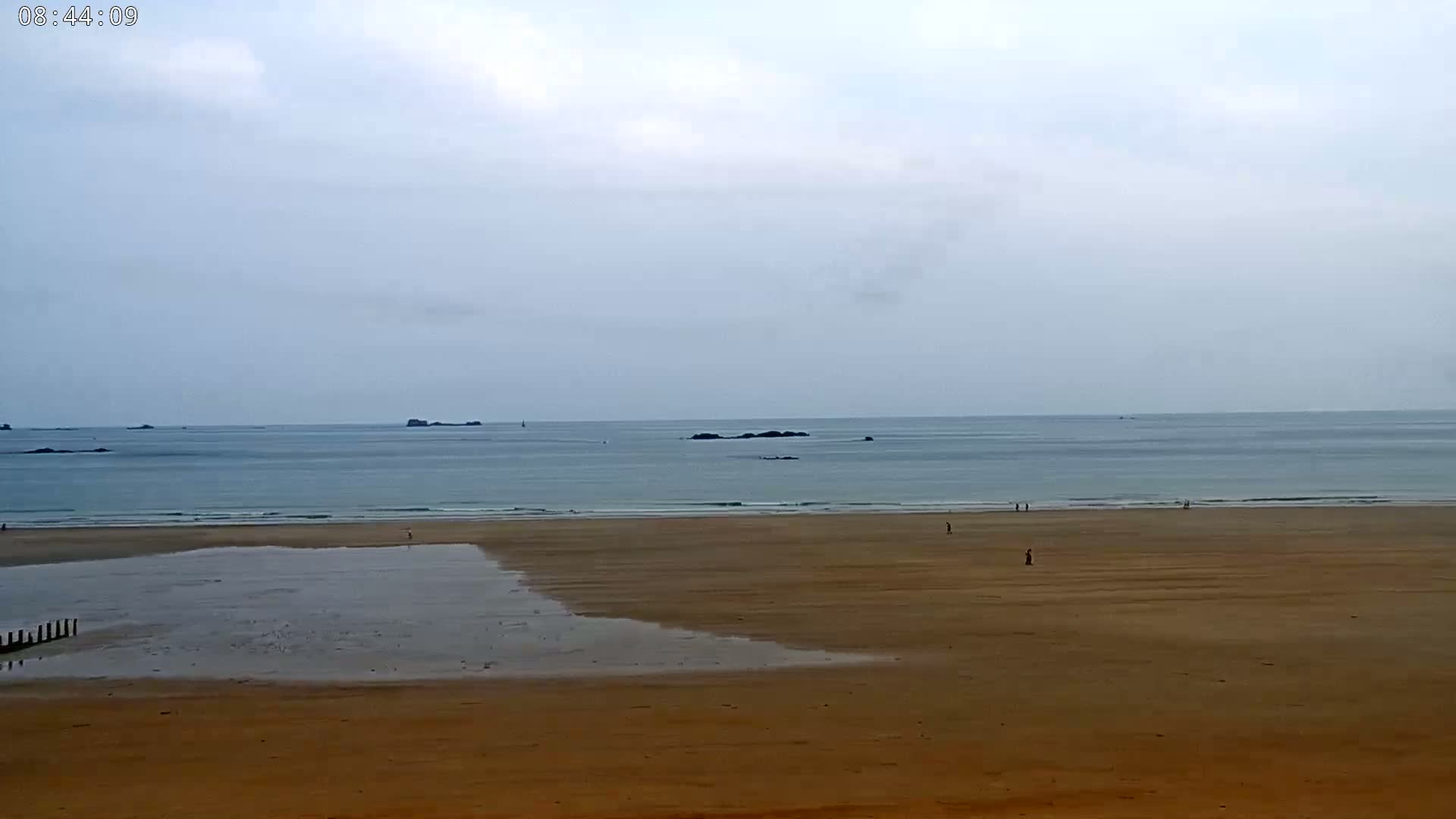 Saint-Malo - Plage de La Hoguette Beach Live Cam - Saint-Malo, Ille-et-Vilaine, Bretagne, France