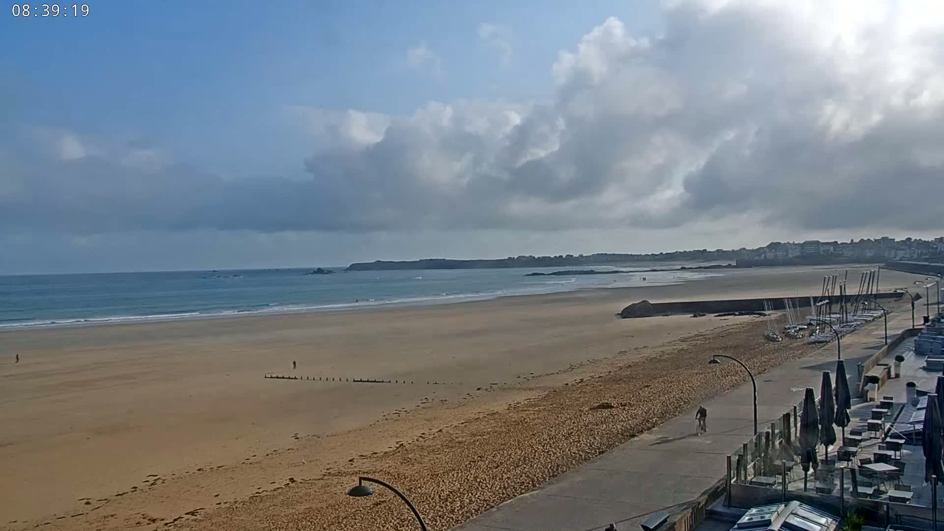 Saint-Malo - Plage de La Hoguette Beach Live Cam - Saint-Malo, Ille-et-Vilaine, Bretagne, France
