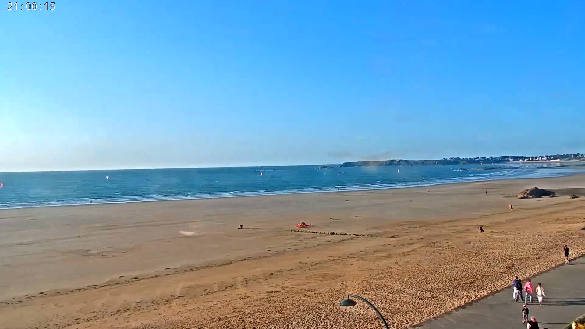 Saint-Malo - Plage de La Hoguette Beach Live Cam - Saint-Malo, Ille-et-Vilaine, Bretagne, France