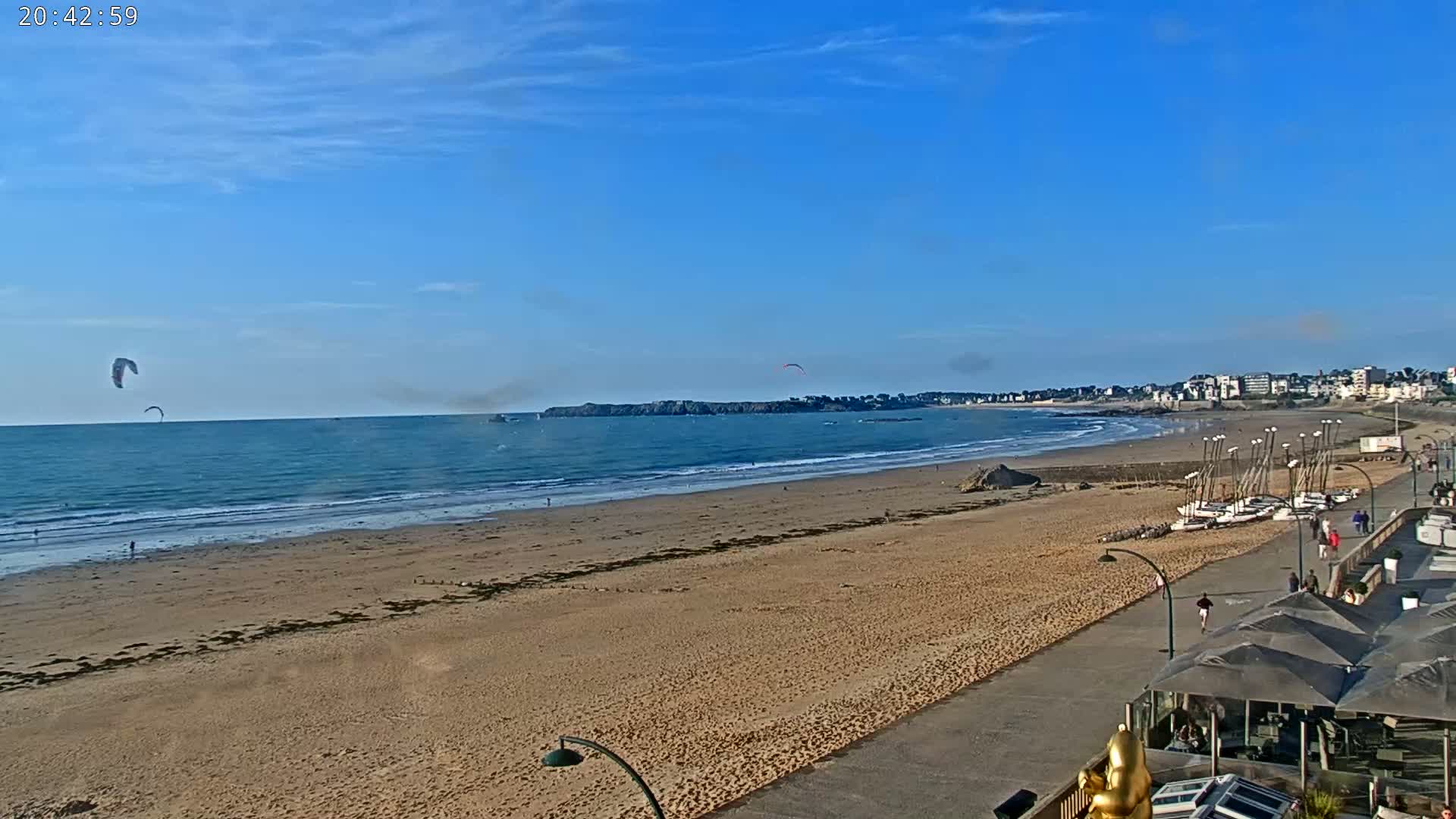 Saint-Malo - Plage de La Hoguette Beach Live Cam - Saint-Malo, Ille-et-Vilaine, Bretagne, France