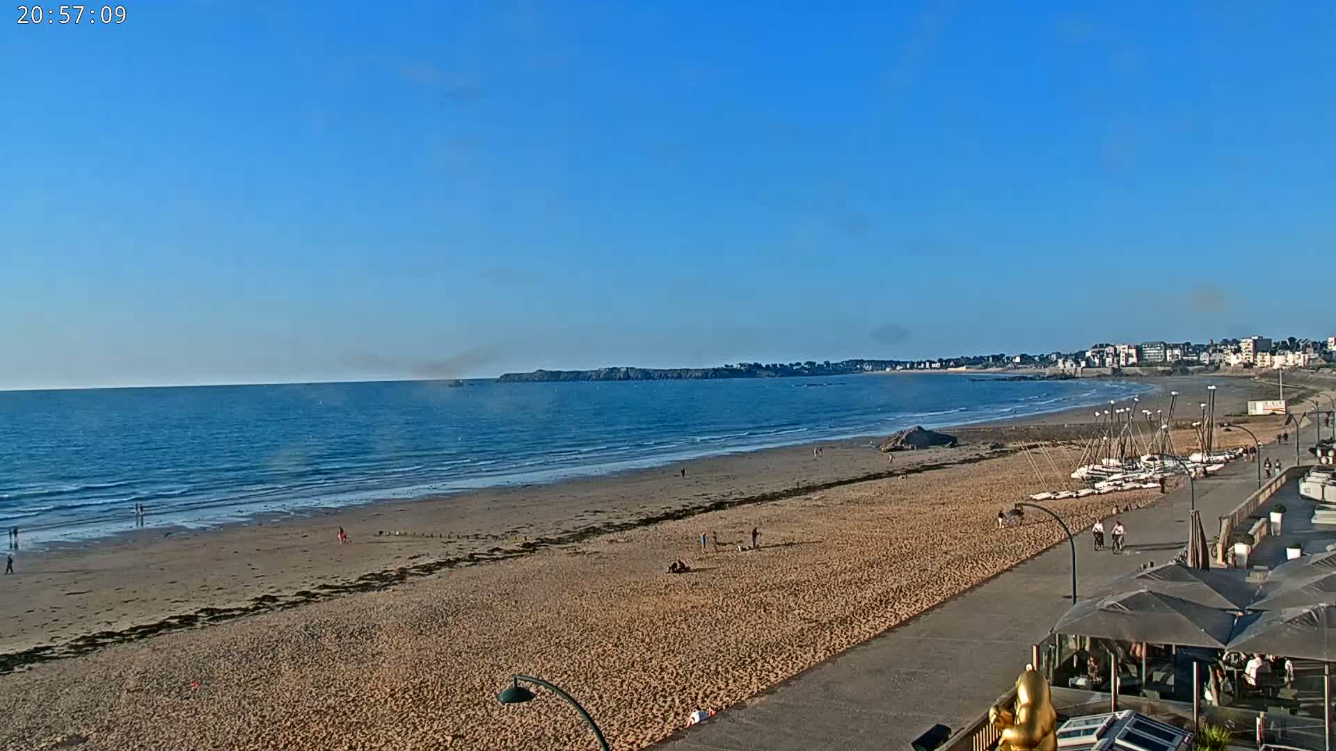Saint-Malo - Plage de La Hoguette Beach Live Cam - Saint-Malo, Ille-et-Vilaine, Bretagne, France