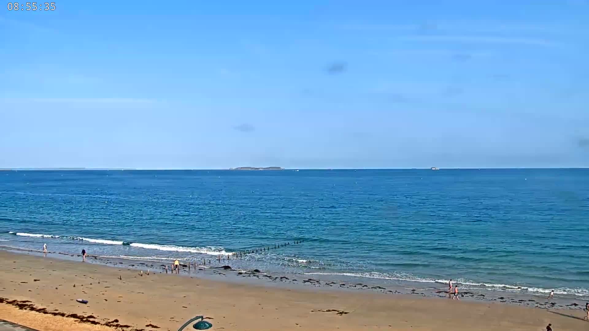 Saint-Malo - Plage de La Hoguette Beach Live Cam - Saint-Malo, Ille-et-Vilaine, Bretagne, France