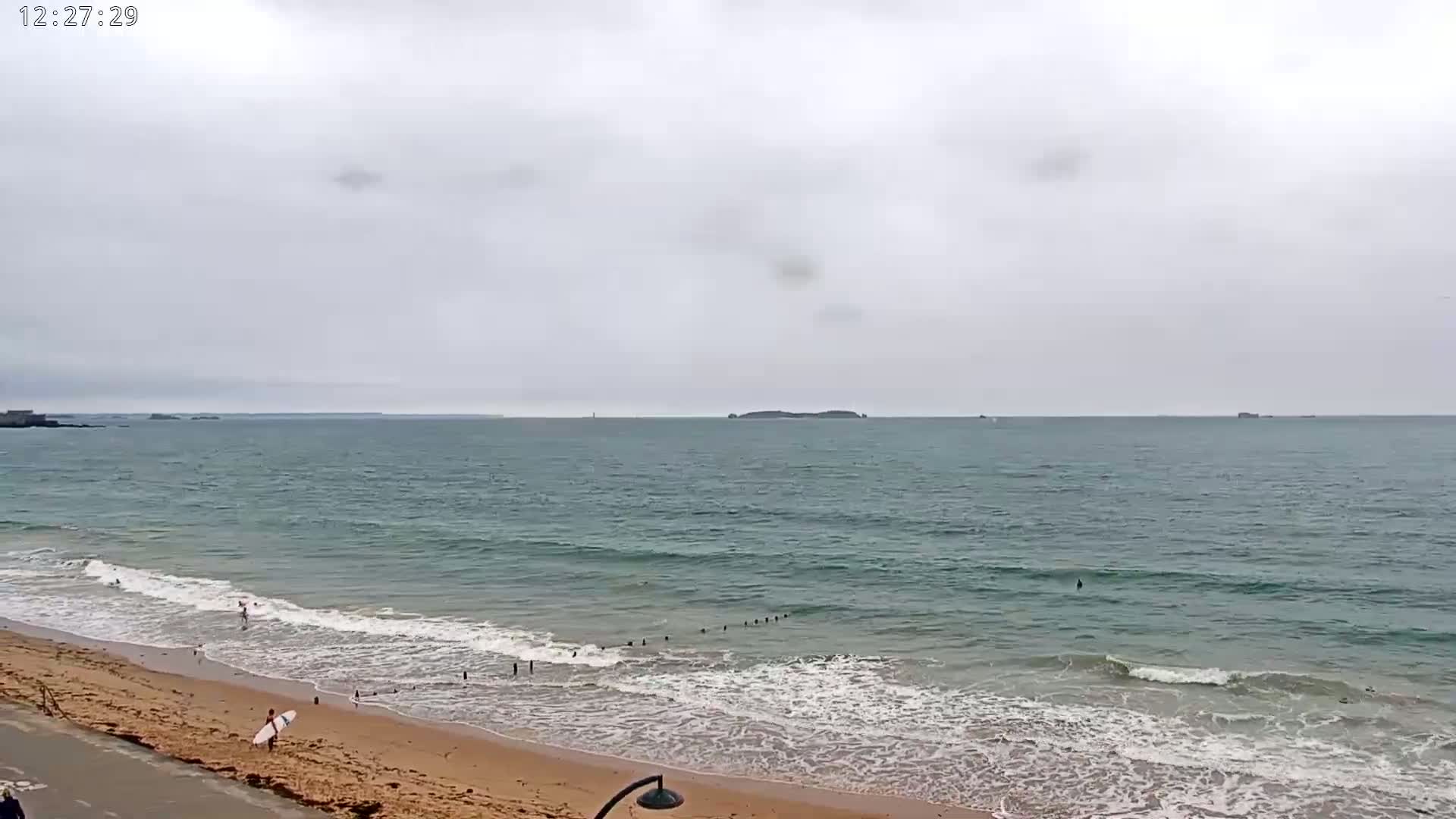 Saint-Malo - Plage de La Hoguette Beach Live Cam - Saint-Malo, Ille-et-Vilaine, Bretagne, France