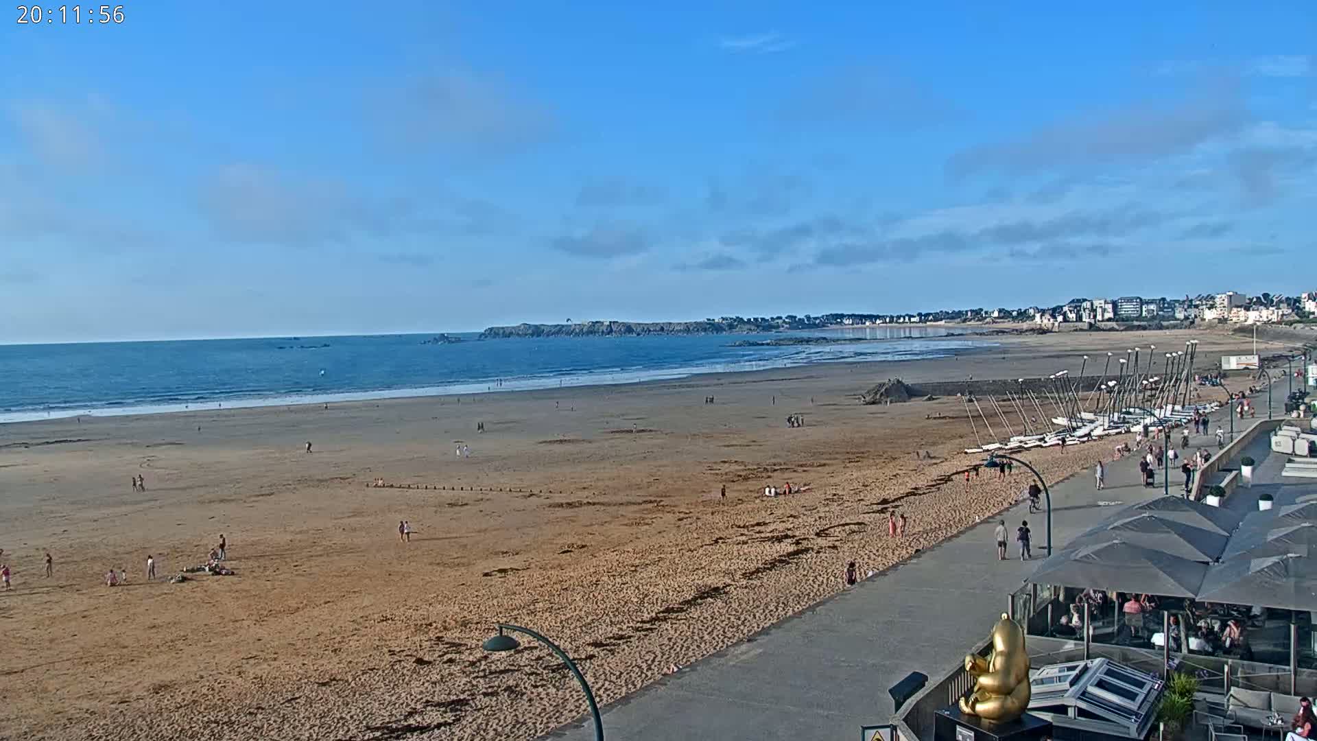 Saint-Malo - Plage de La Hoguette Beach Live Cam - Saint-Malo, Ille-et-Vilaine, Bretagne, France