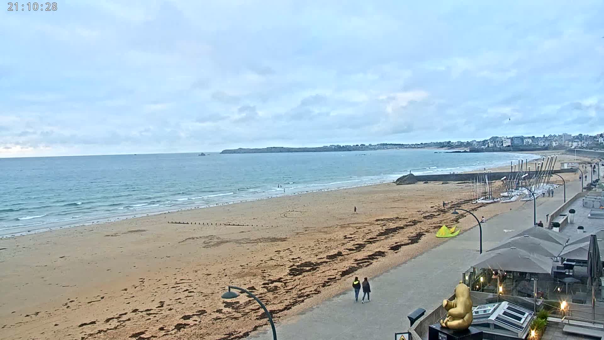 Saint-Malo - Plage de La Hoguette Beach Live Cam - Saint-Malo, Ille-et-Vilaine, Bretagne, France