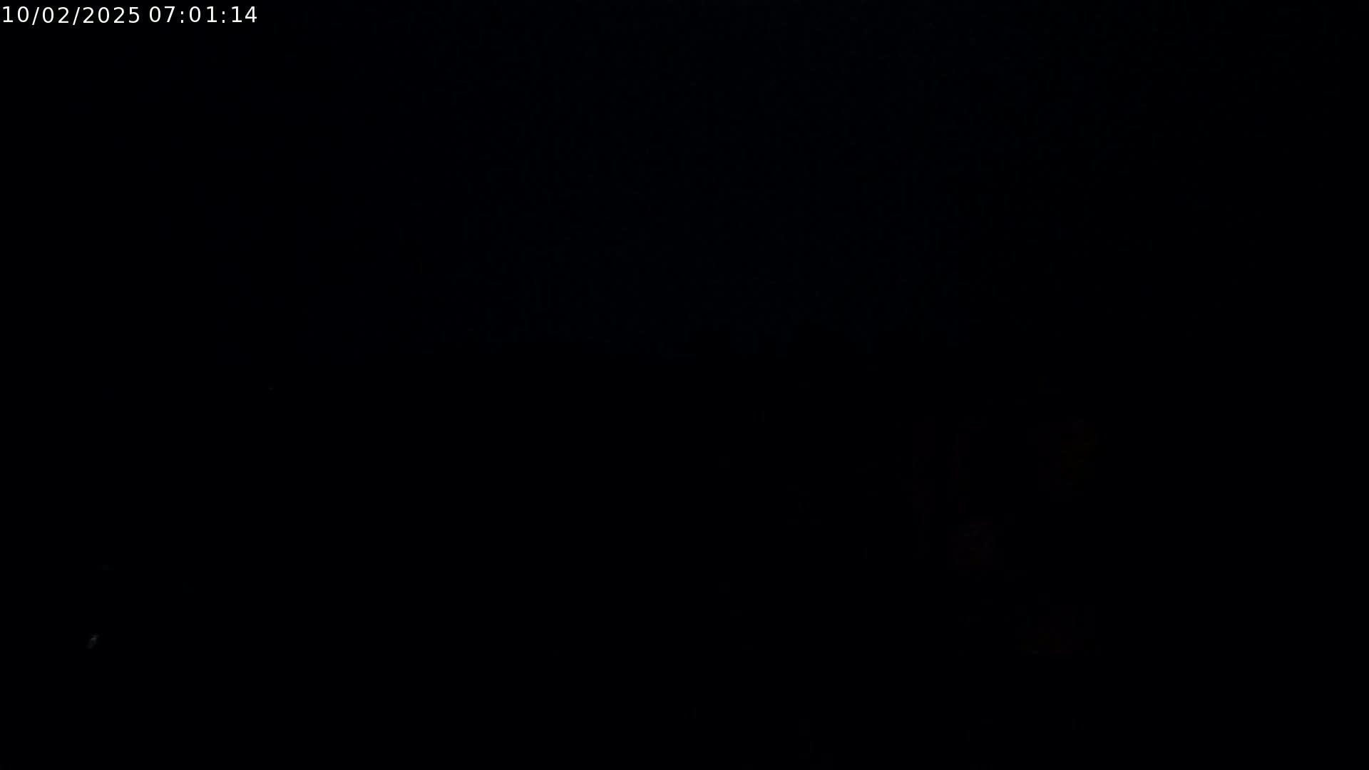 The image is completely black.