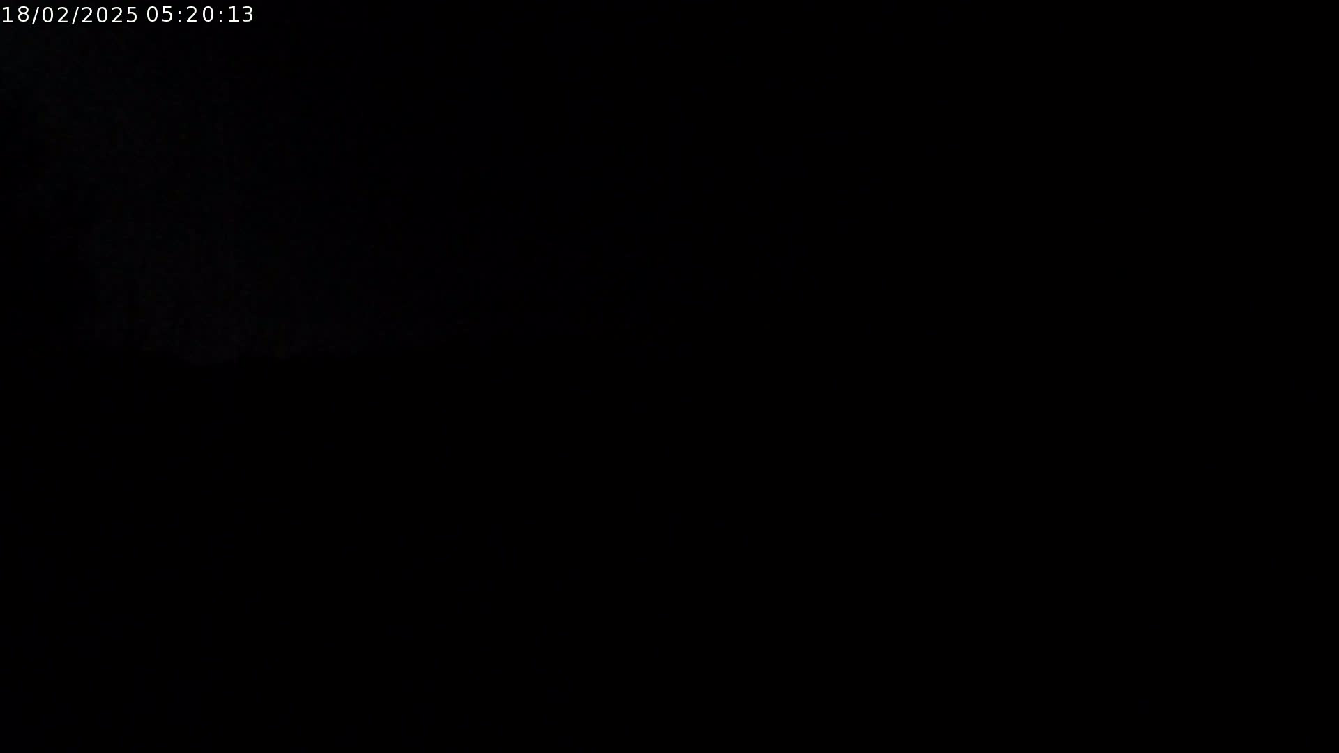 The image is completely black.