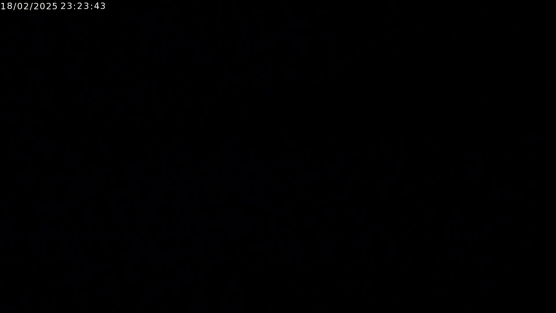 The image is completely black.