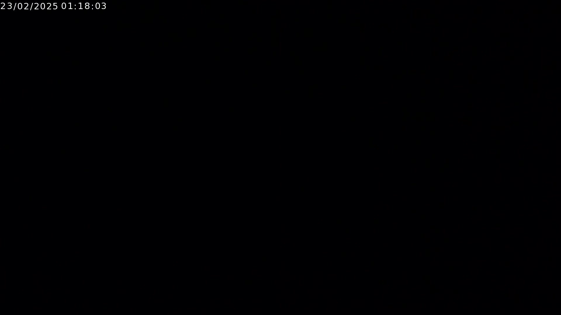 The image is completely black.