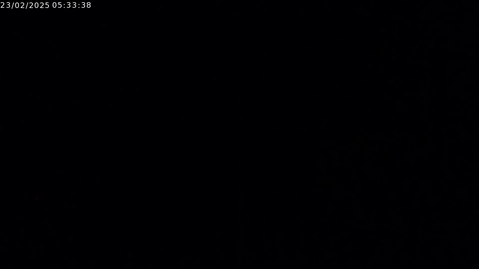 The image is completely black.