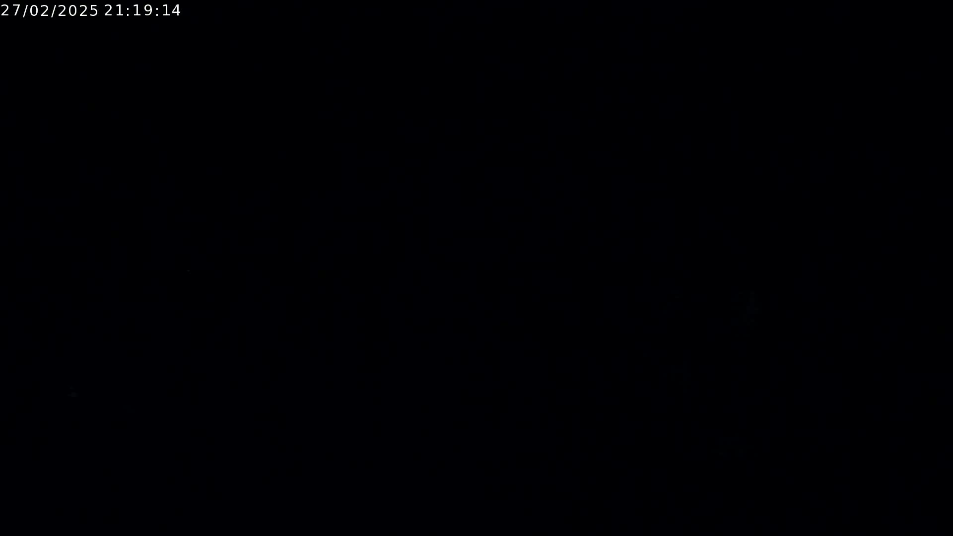 The image is completely black.