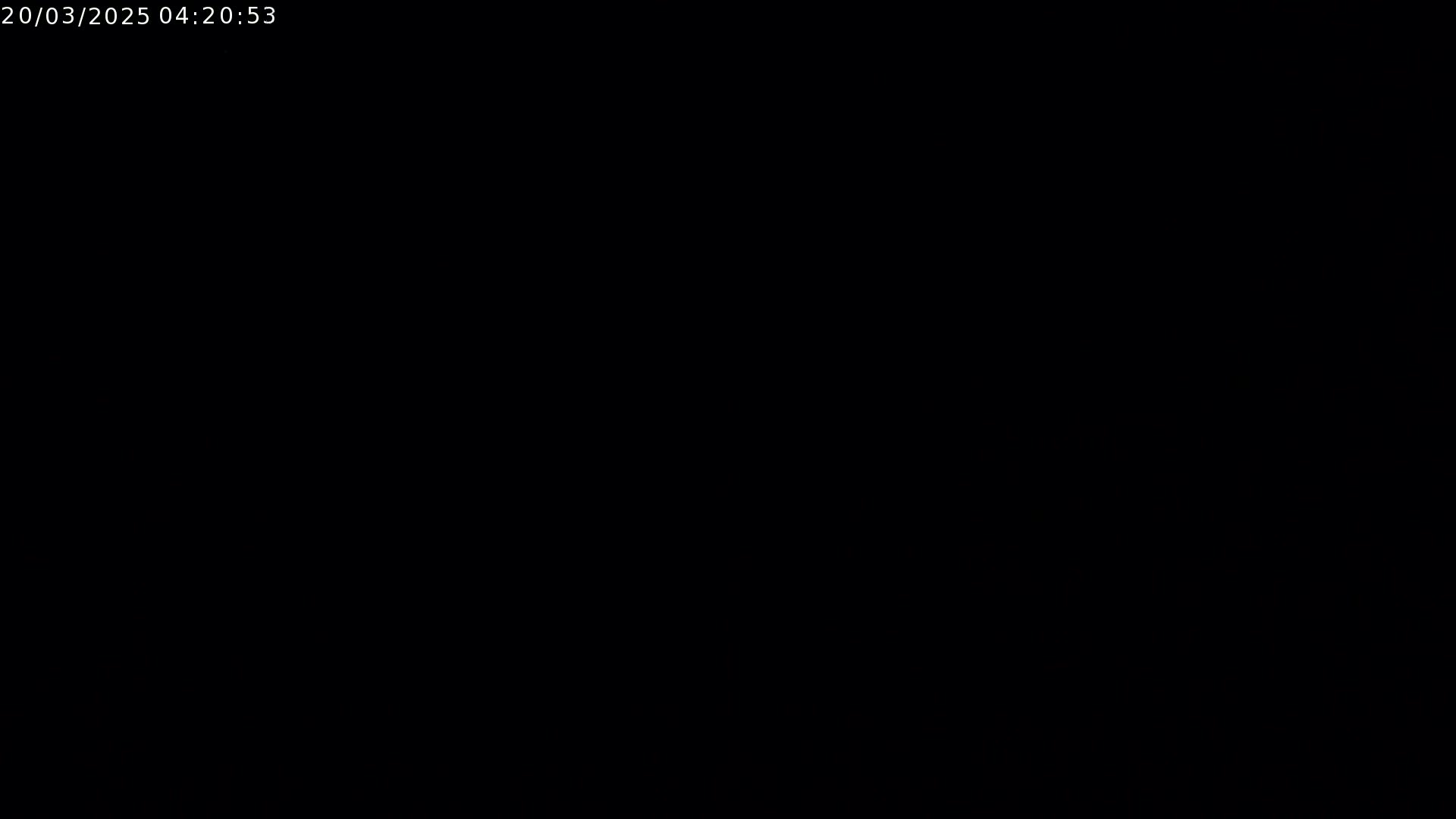 The image is completely black.