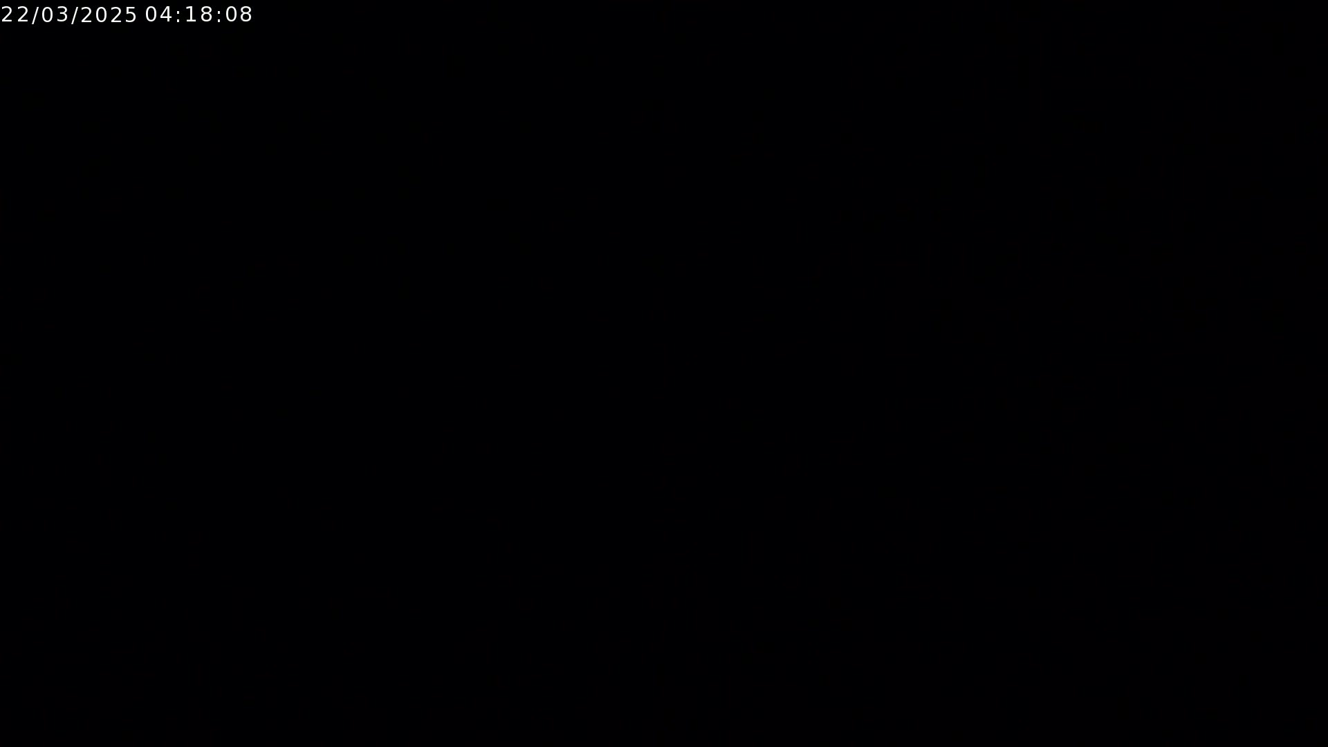 The image is completely black.