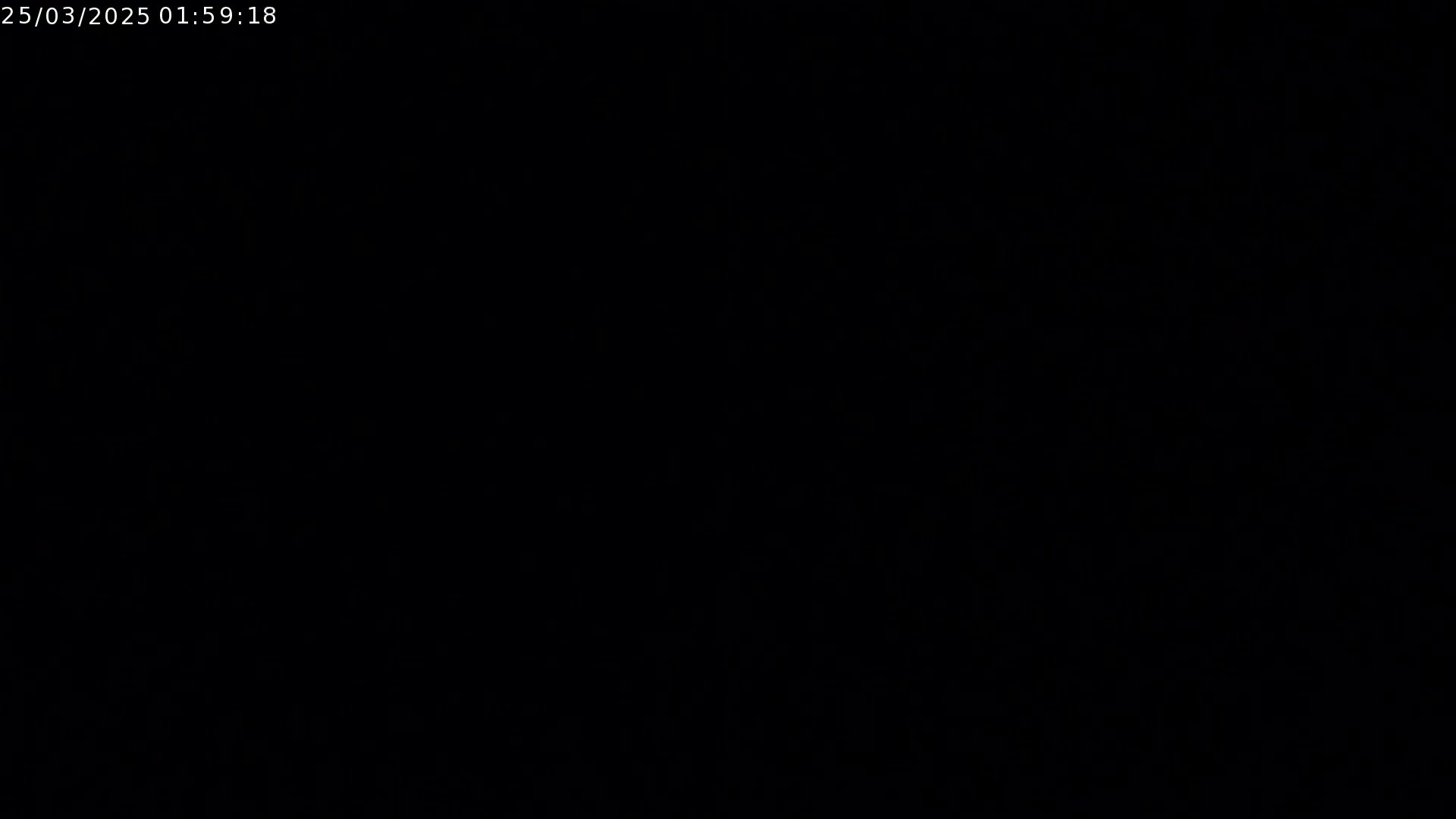 The image is completely black.