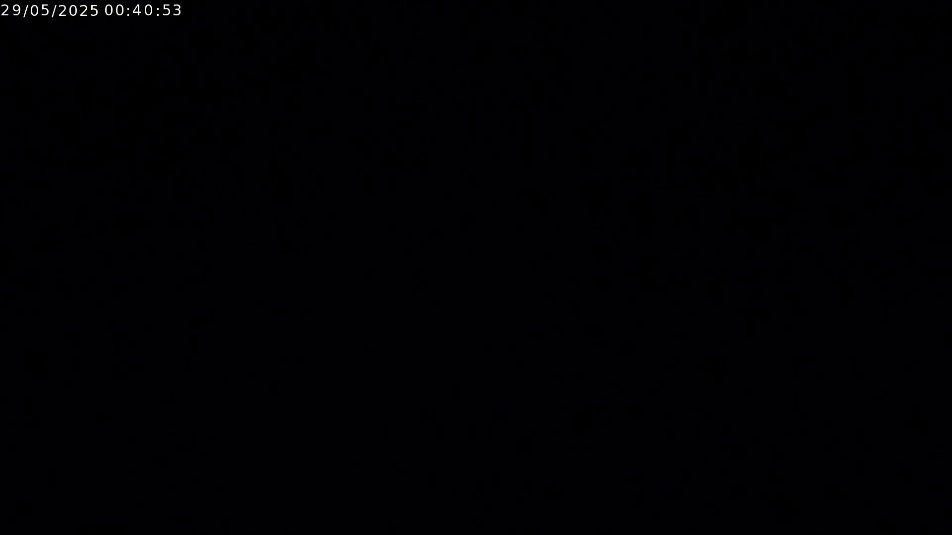 The image is completely black.