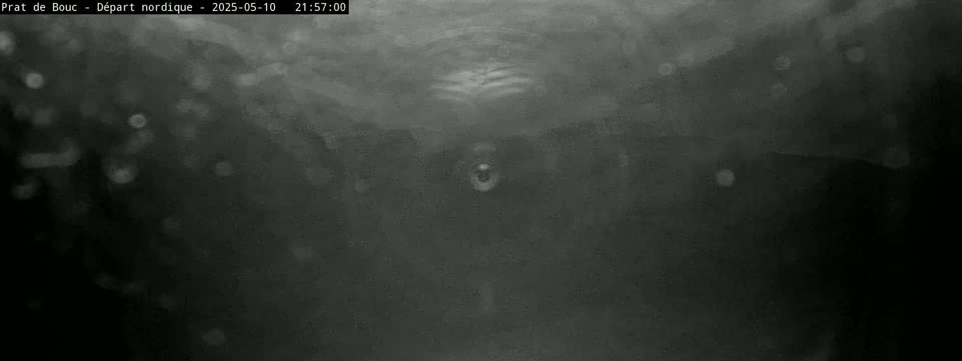 A dark, blurry image shows what appears to be nighttime snowfall.