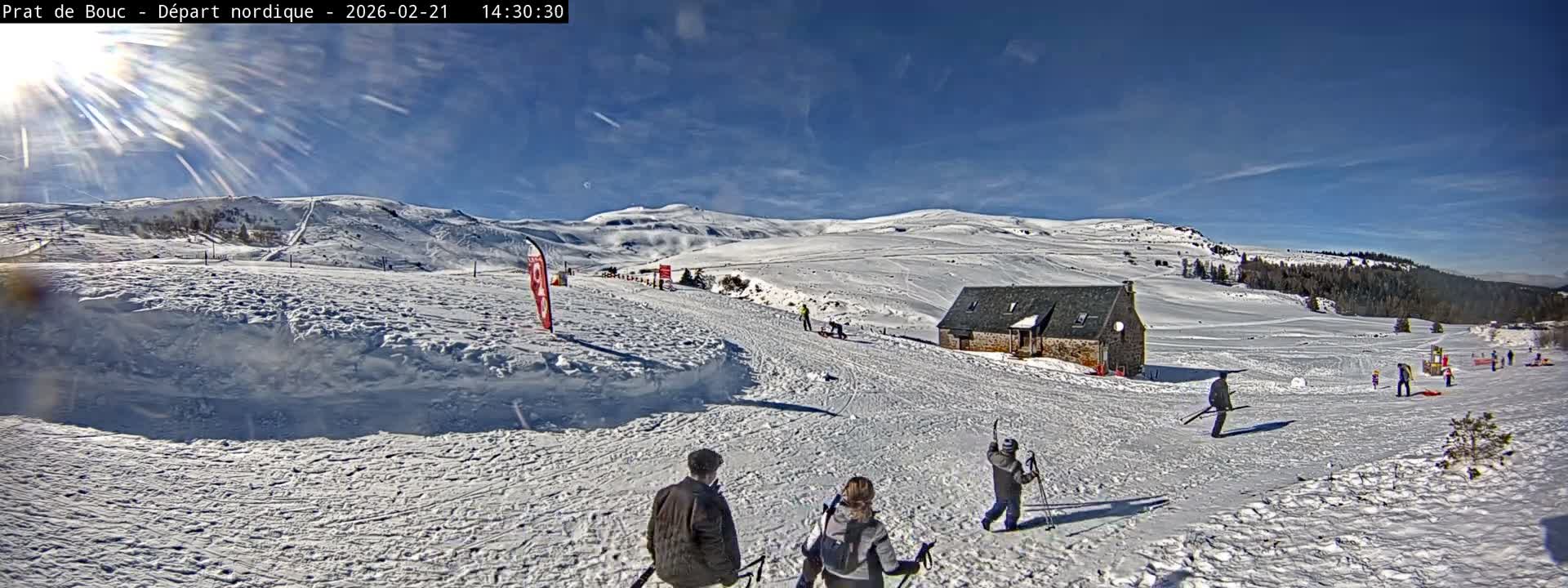 Albepierre-Bredons , Prat de Bouc Ski Slopes Live Cam - Saint-Flour, Cantal, Auvergne-Rhone-Alpes