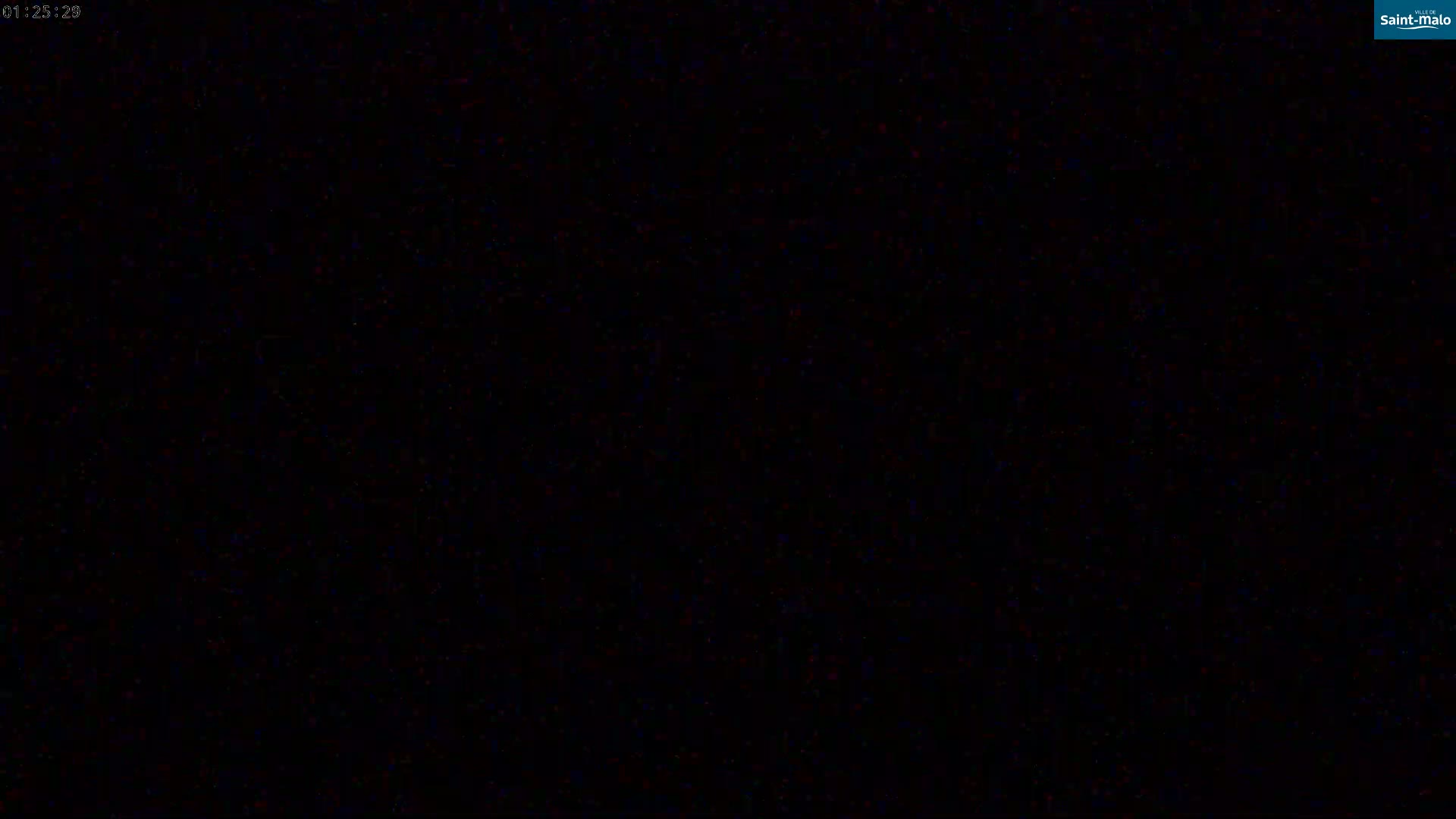 The image is completely black with slight noise.