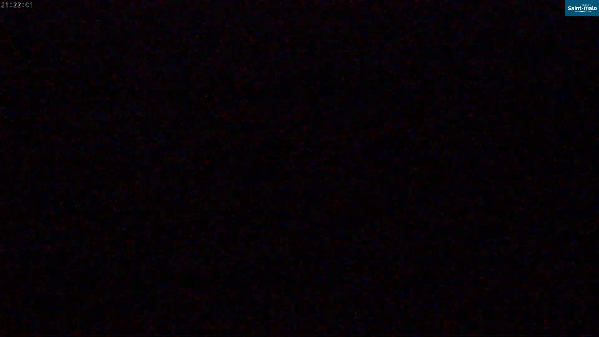 The image shows a completely dark scene.