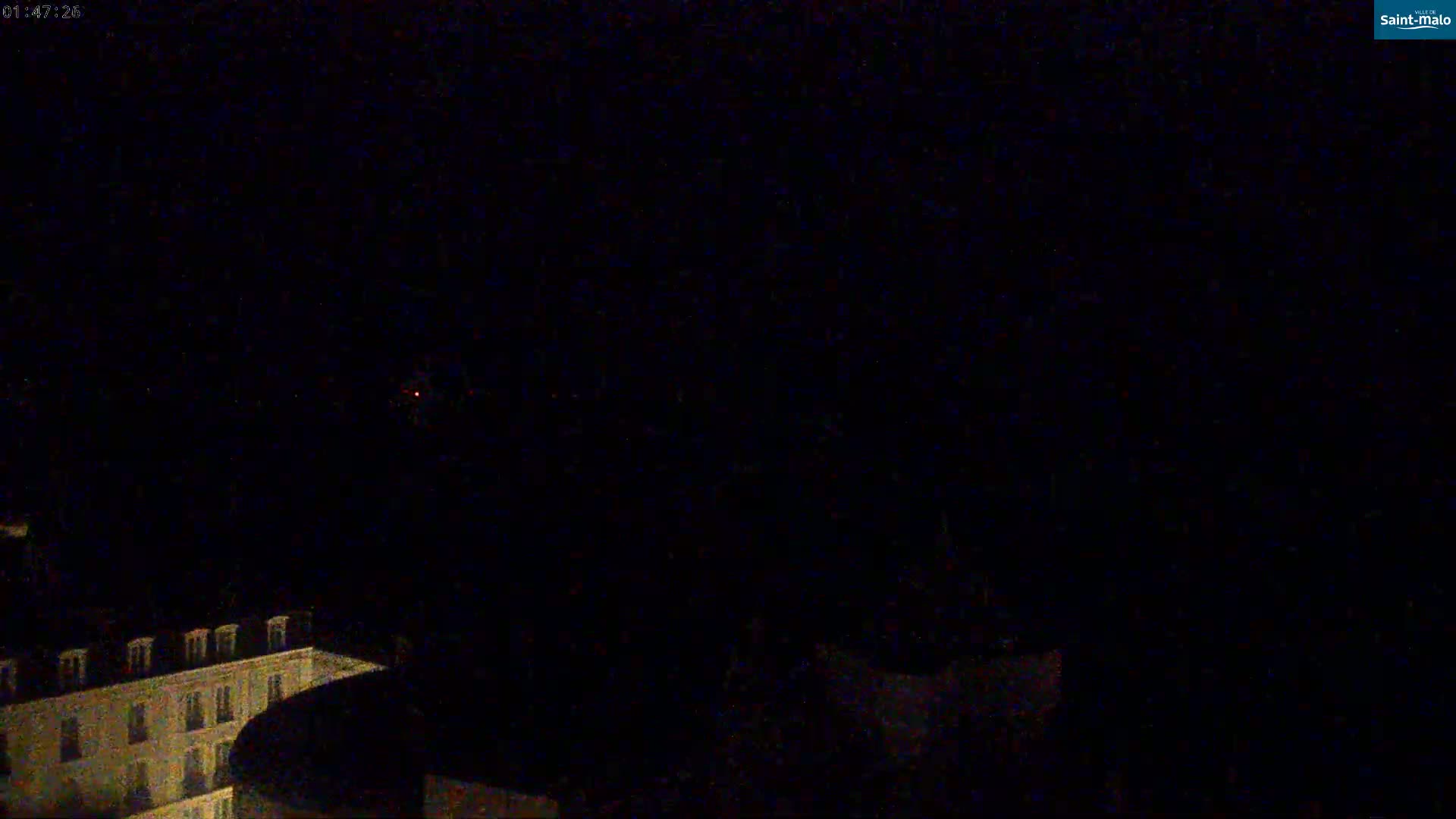 Saint-Malo City & Beach View Skyline Live Cam - Saint-Malo, Ille-et-Vilaine, Bretagne, France