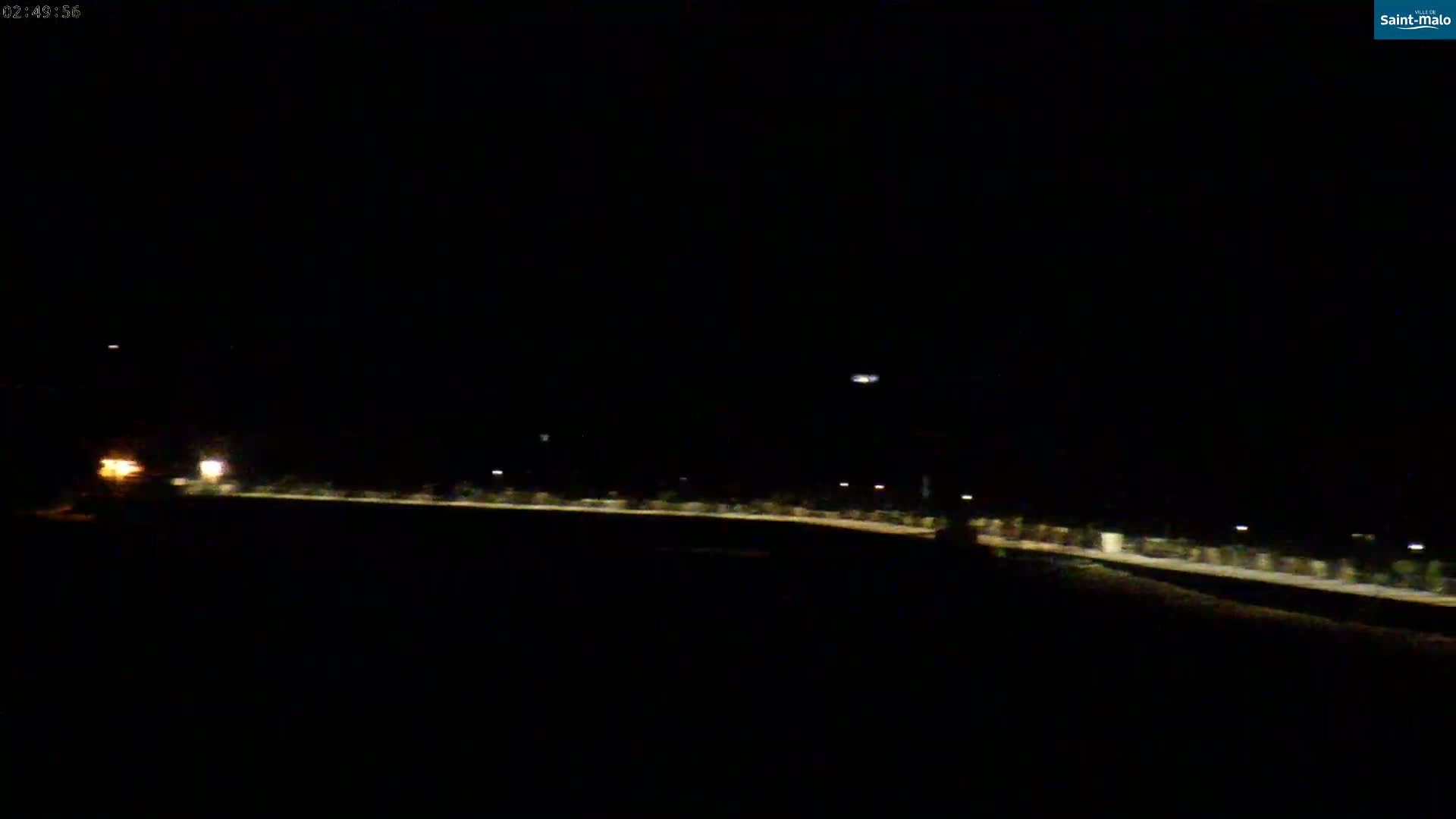 Saint-Malo City & Beach View Skyline Live Cam - Saint-Malo, Ille-et-Vilaine, Bretagne, France