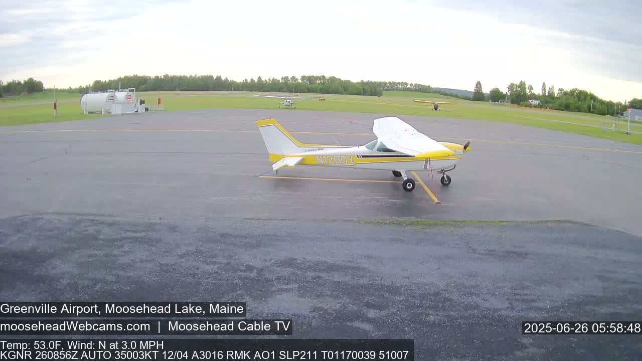 Greenville Municipal  Airport  Live Cam 3B1 - Greenville, Piscataquis, Maine, USA