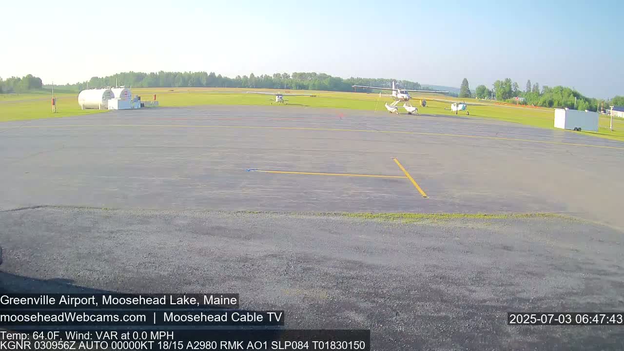 Greenville Municipal  Airport  Live Cam 3B1 - Greenville, Piscataquis, Maine, USA