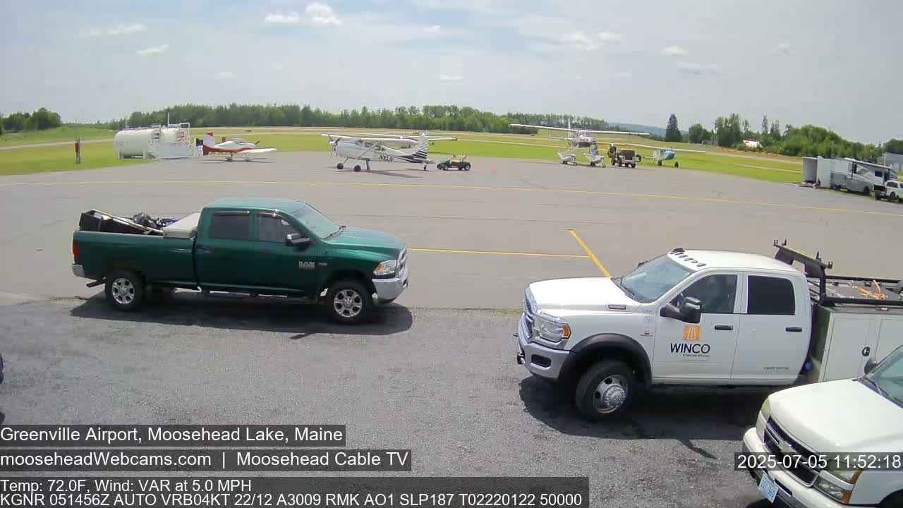 Greenville Municipal  Airport  Live Cam 3B1 - Greenville, Piscataquis, Maine, USA