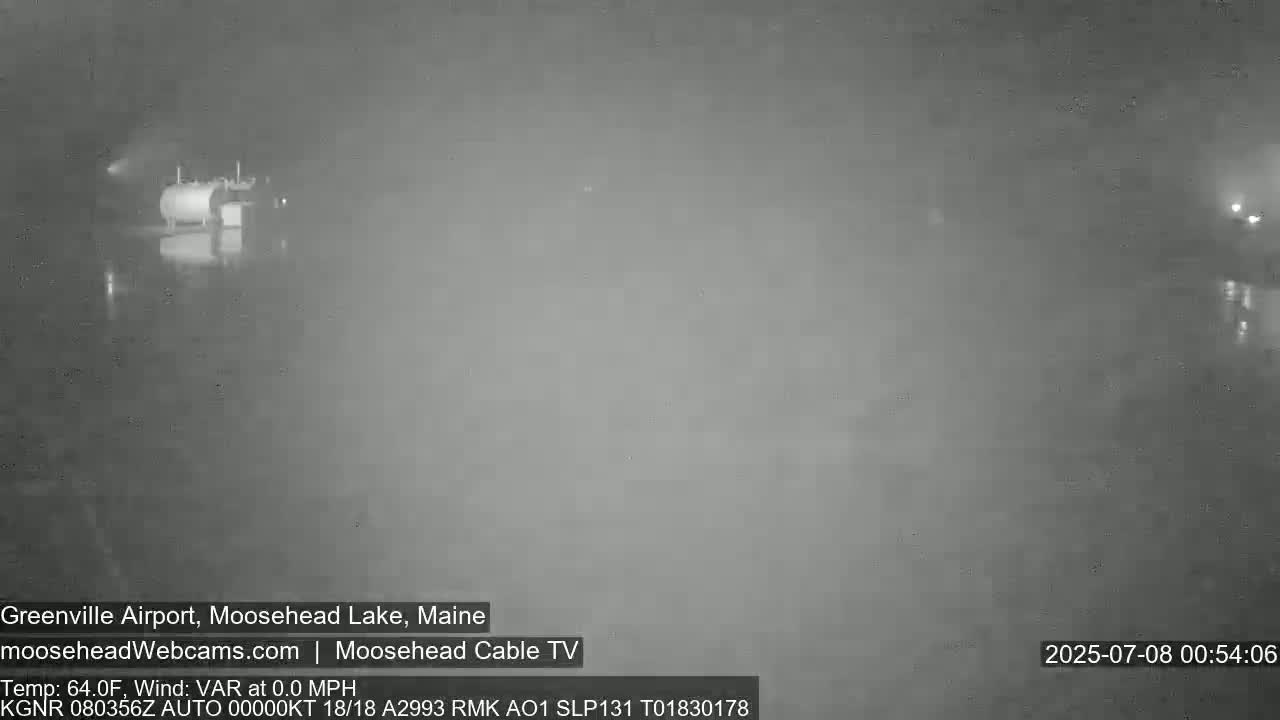 Greenville Municipal  Airport  Live Cam 3B1 - Greenville, Piscataquis, Maine, USA
