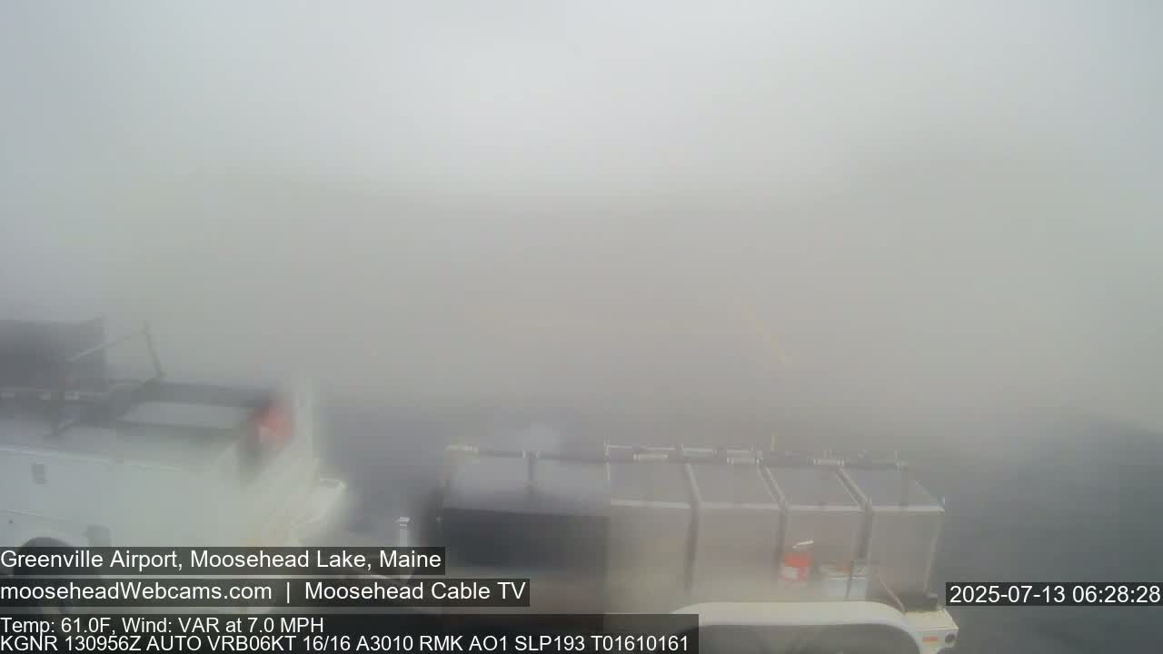 Greenville Municipal  Airport  Live Cam 3B1 - Greenville, Piscataquis, Maine, USA