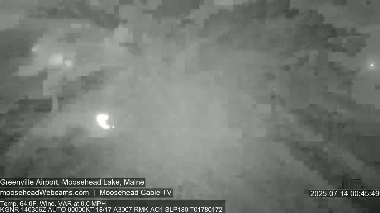 Greenville Municipal  Airport  Live Cam 3B1 - Greenville, Piscataquis, Maine, USA