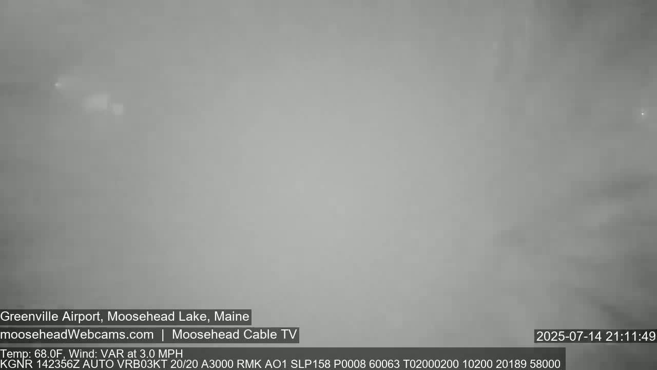 Greenville Municipal  Airport  Live Cam 3B1 - Greenville, Piscataquis, Maine, USA
