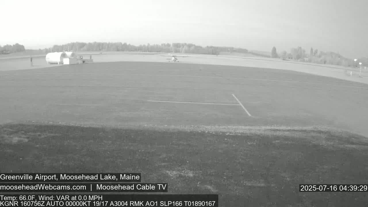 Greenville Municipal  Airport  Live Cam 3B1 - Greenville, Piscataquis, Maine, USA