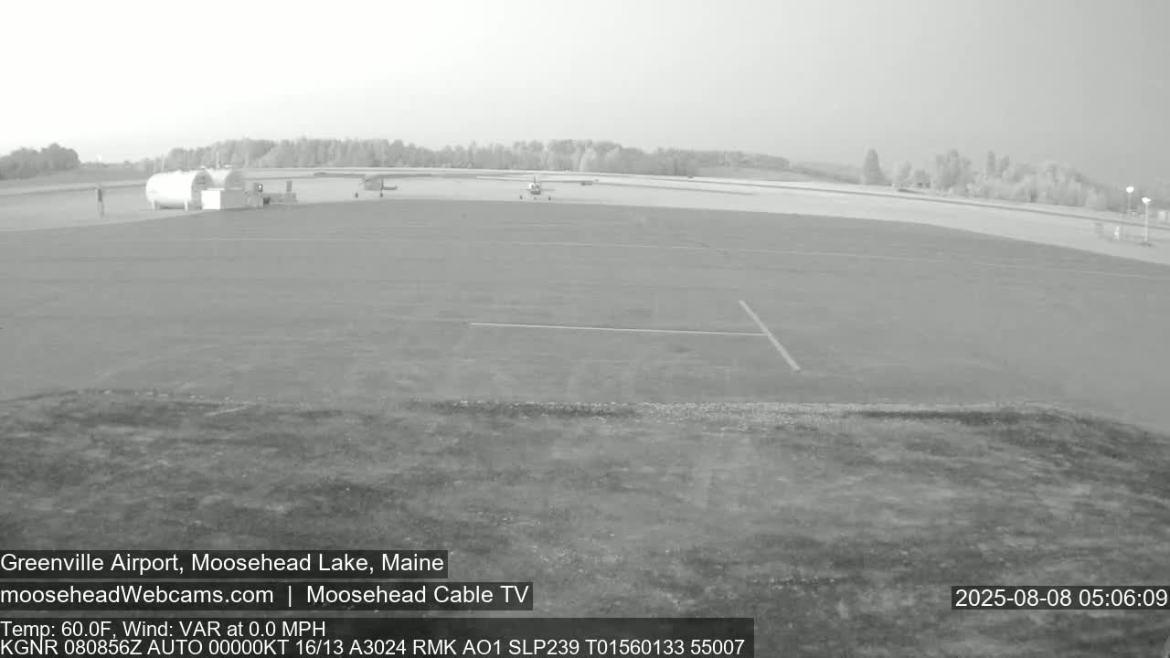 Greenville Municipal  Airport  Live Cam 3B1 - Greenville, Piscataquis, Maine, USA
