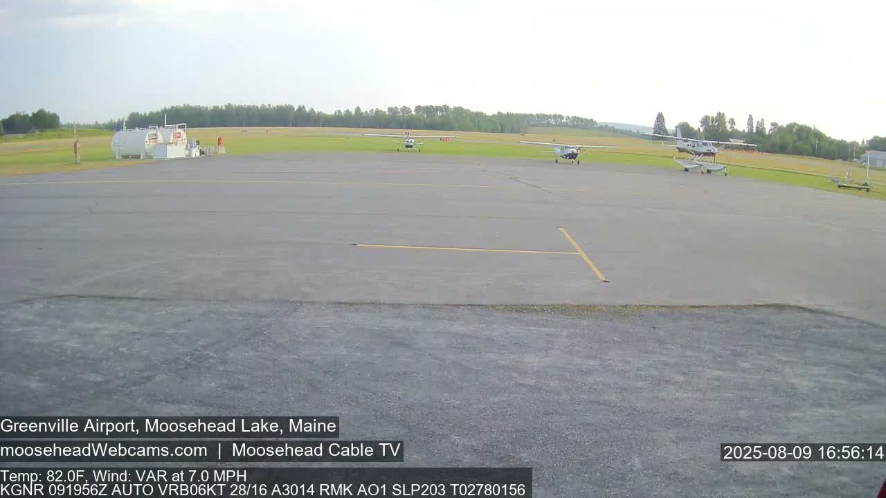 Greenville Municipal  Airport  Live Cam 3B1 - Greenville, Piscataquis, Maine, USA