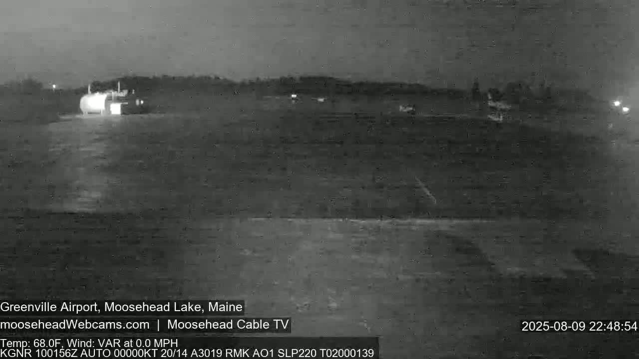 Greenville Municipal  Airport  Live Cam 3B1 - Greenville, Piscataquis, Maine, USA