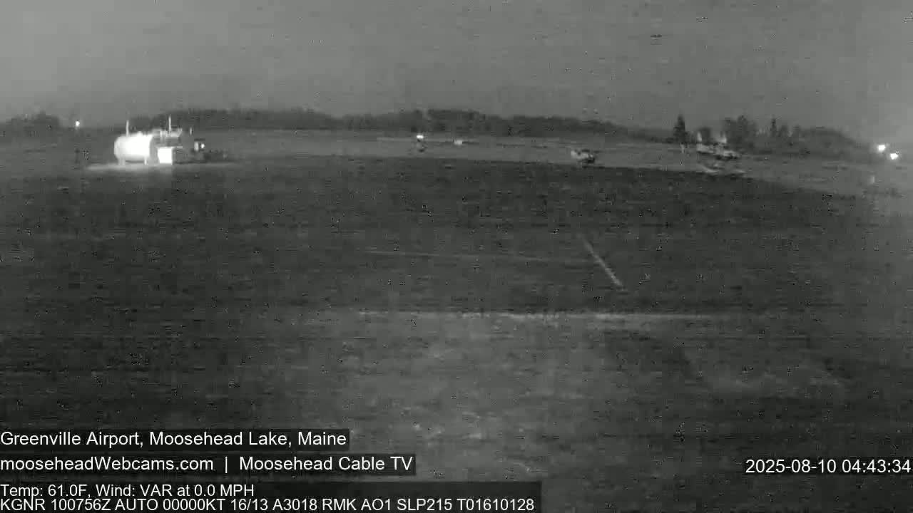 Greenville Municipal  Airport  Live Cam 3B1 - Greenville, Piscataquis, Maine, USA