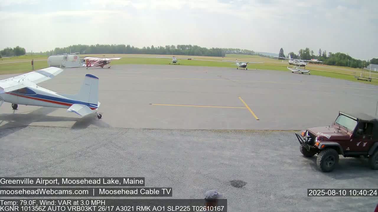 Greenville Municipal  Airport  Live Cam 3B1 - Greenville, Piscataquis, Maine, USA