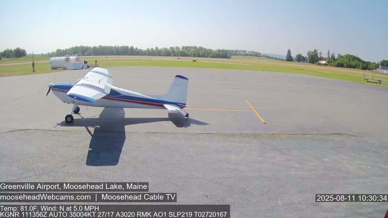 Greenville Municipal  Airport  Live Cam 3B1 - Greenville, Piscataquis, Maine, USA